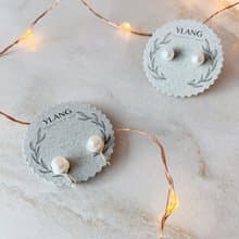 YLANG【少女的珍珠耳環】天然珍珠耳環  無痛耳夾 or 醫療鋼耳針