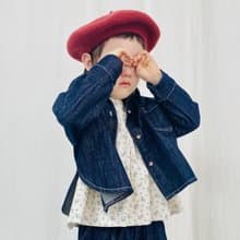 深藍牛仔外套 / 丹寧 棉 童裝