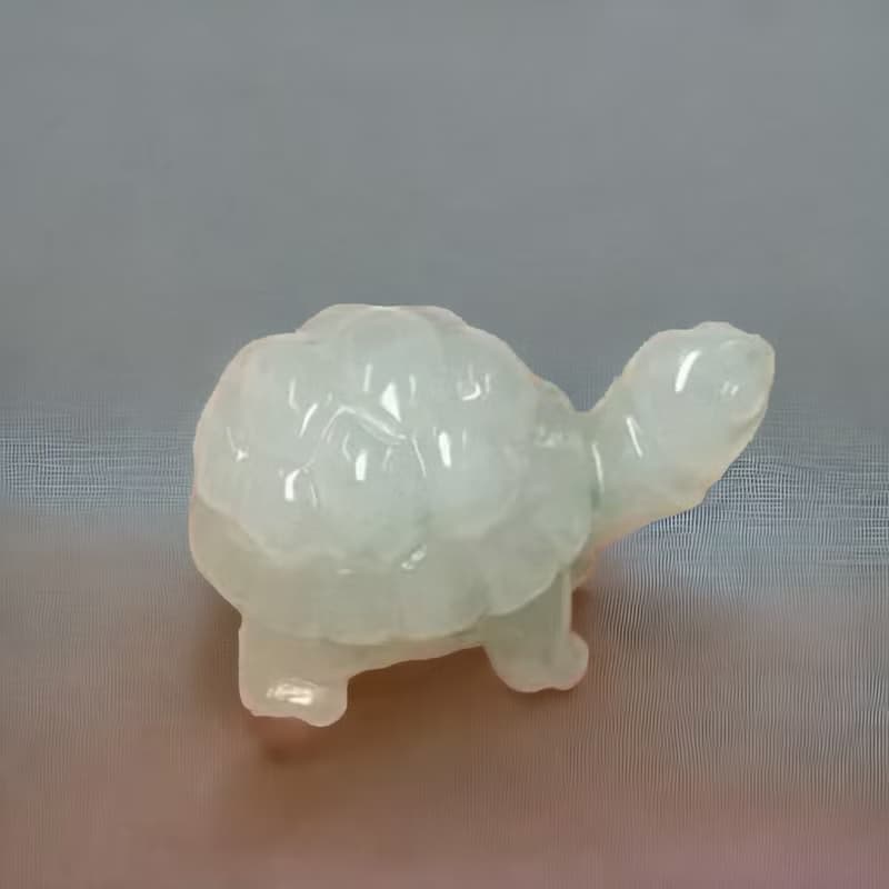 【吉祥‧長壽】冰種翡翠烏龜擺飾 | 天然緬甸玉A貨翡翠 | 送禮