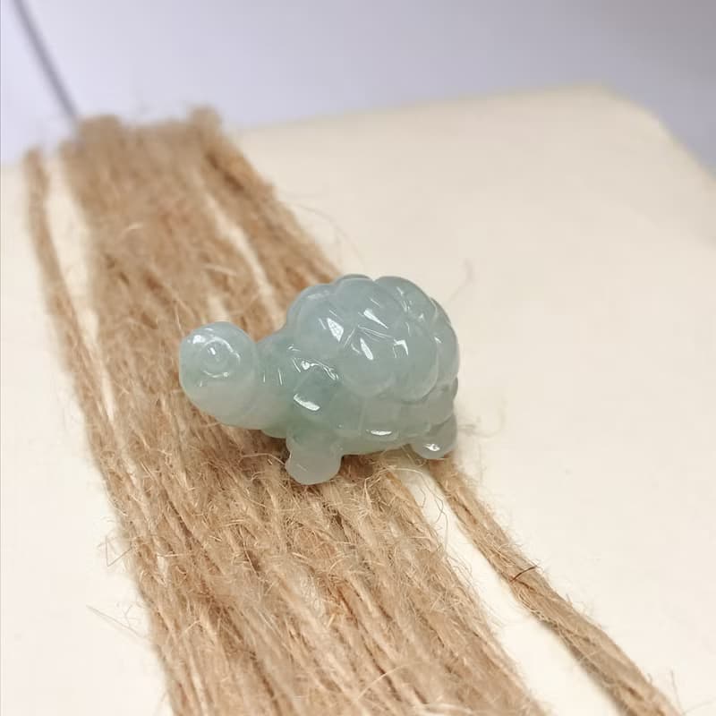 【吉祥‧長壽】冰種翡翠烏龜擺飾 | 天然緬甸玉A貨翡翠 | 送禮