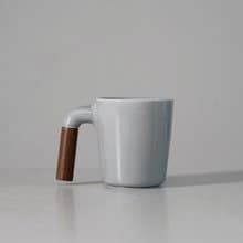 【HMM】Mgur Cloud 木柄杯 - 灰色深胡桃木   350ml