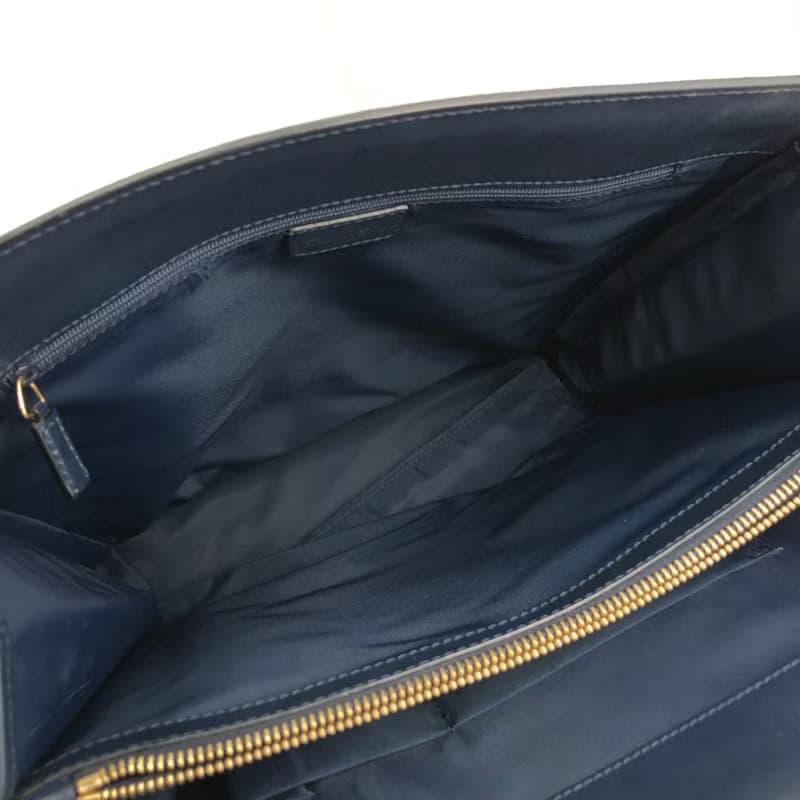 【 日本直送　名牌中古包 】Christian Dior トロッター トートバッグ ネイビー ジャガード フロントポケット vintage nak7gb