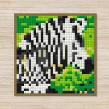 【動物系列 • 斑馬】DIY套組禮物 - 中型尺寸積木拼圖
