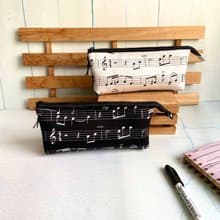 五線譜三層筆袋 日本棉布製作 有2色 新年 生日 開學 交換禮物