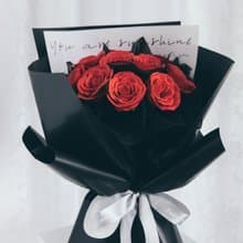 紅玫瑰花束/香皂花花束/生日花束/情人節花束/告白花束/女友花束