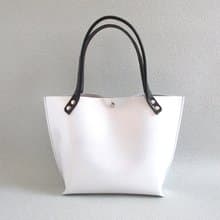 NEWライン・牛革・ロングハンドル・底マチワイド・一枚革のミニトート・0597