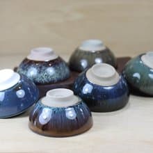 【送禮好物】彩虹六色 天目圓滿茶杯組 鶯歌名家葉敏祥作品