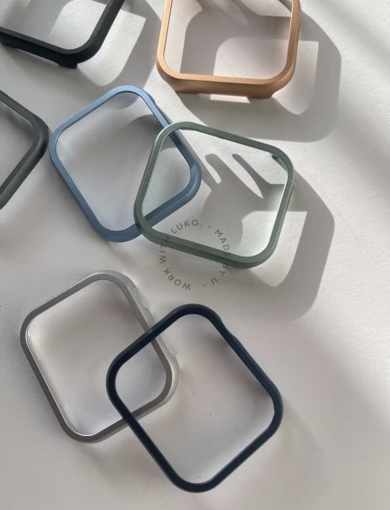 Apple Watch Case | 極簡素色霧感金屬半包防摔硬殼