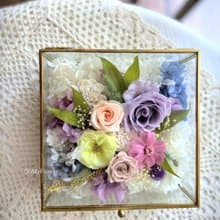 莫內花園 玻璃花盒 珠寶盒 永生花 不凋花 生日 告白 情人節