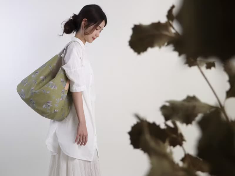 山香圓 肩背包   手提包 肩背包 日本布