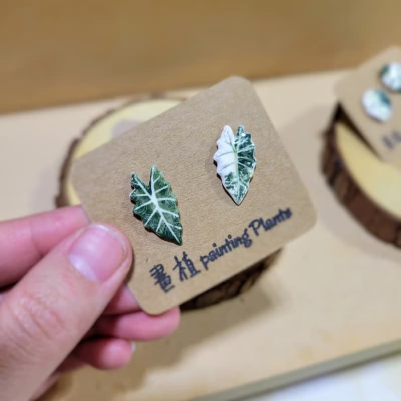 畫植 手作耳環(耳針作品現貨區)