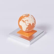 2025 3D 立體紙雕地球日曆【英文國際通用版】活力橙 - 順豐空運