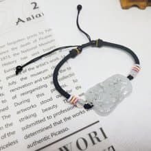 【親翠】天然翡翠 翡翠動物園之冰烏雞飄花小羊牌 畢業禮物