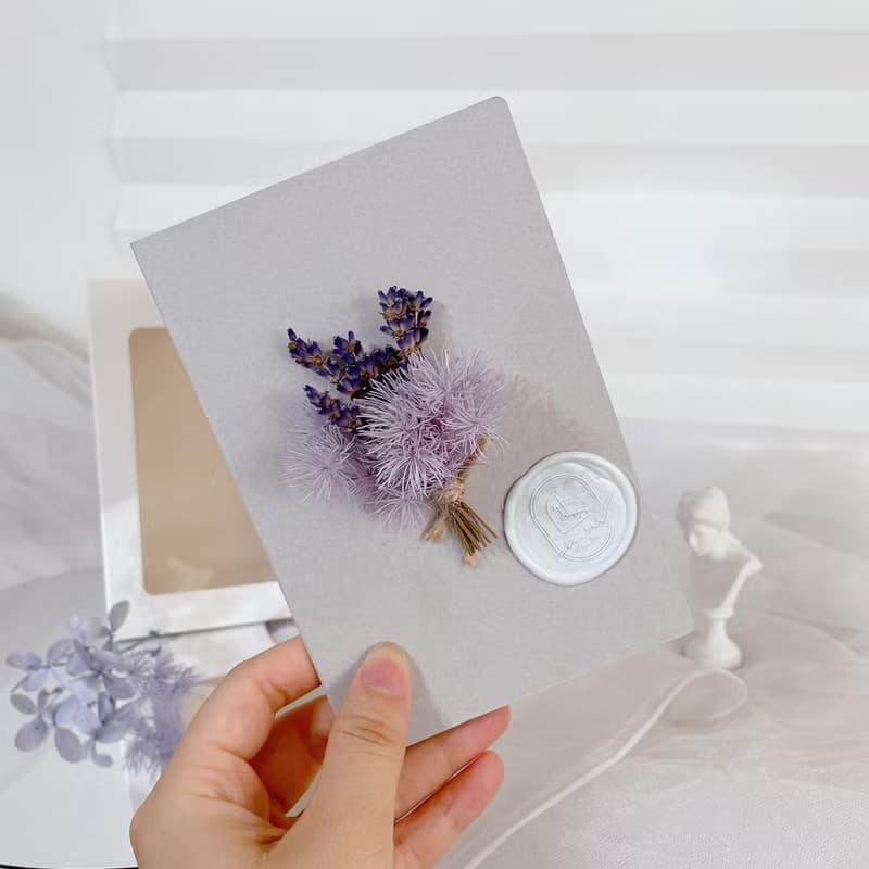 倍數幸福感 x 迷你花束摺頁卡片