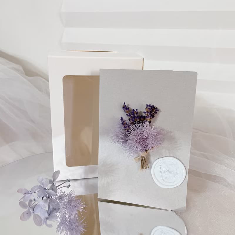 倍數幸福感 x 迷你花束摺頁卡片