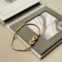 中古正品Givenchy紀梵希鍍金手鍊 幼手鏈 古董珠寶 禮物