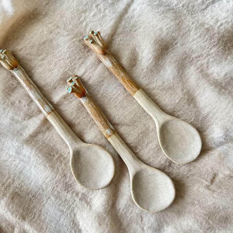森林菇菇 陶匙湯匙攪拌匙