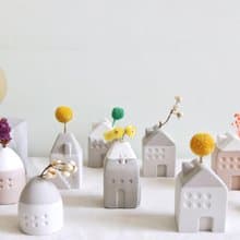 Hope • 乾燥花水泥小屋 擴香石
