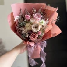 繽紛色 永生花束 乾燥花束 畢業花 永生玫瑰 生日花 祝福禮物