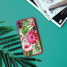 iPhoneX/XR/max/11pro/11max/SE3 熱帶度假風情 耐撞擊邊框手機殼