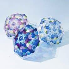 【YOU+MORE!】在雨天綻放的繡球花造型透明雨傘