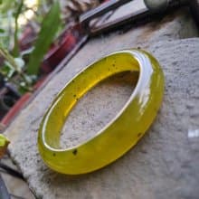 Miss feng天然-黃金玉袖玉手鐲