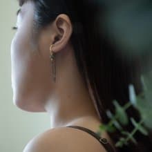 小室 | 方塊瑪瑙 耳扣 - 單只販售
