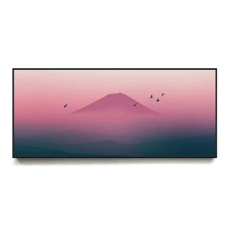 微醺的富士山II- 日式富士山風景掛畫/床頭櫃裝飾畫/日式掛畫