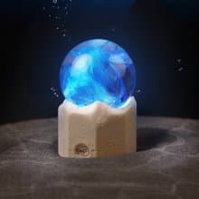 送你一顆小星球 手繪色彩水晶球燈 專屬宇宙夜燈 氛圍燈摆饰