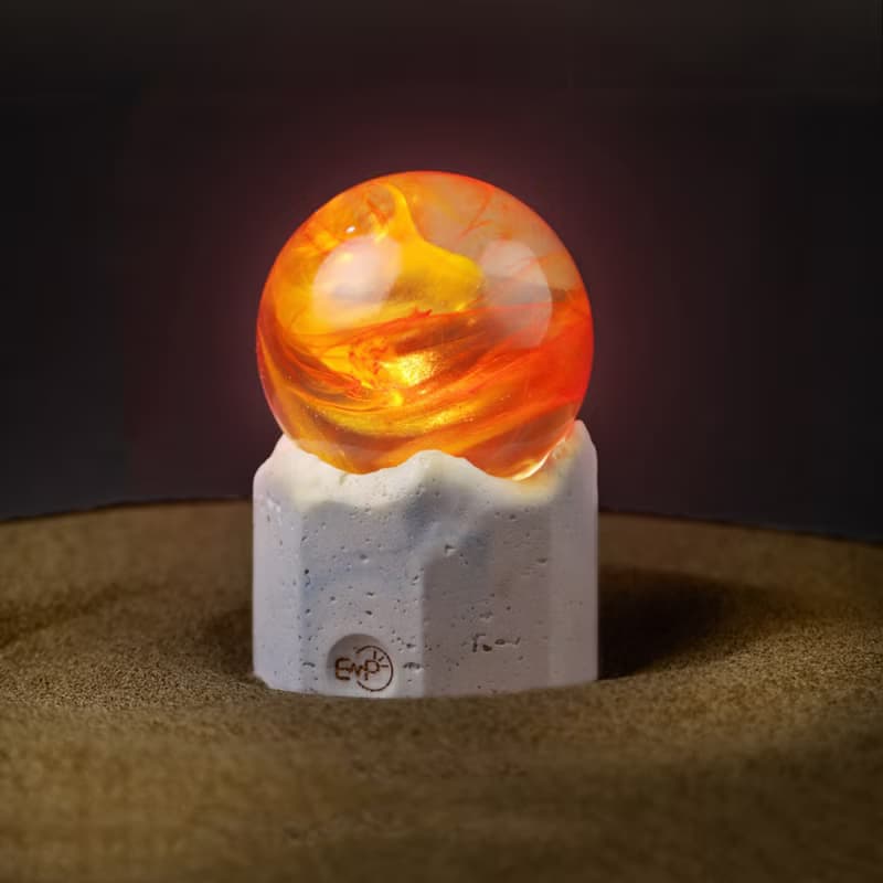 送你一顆小星球 手繪色彩水晶球燈 專屬宇宙夜燈 氛圍燈摆饰