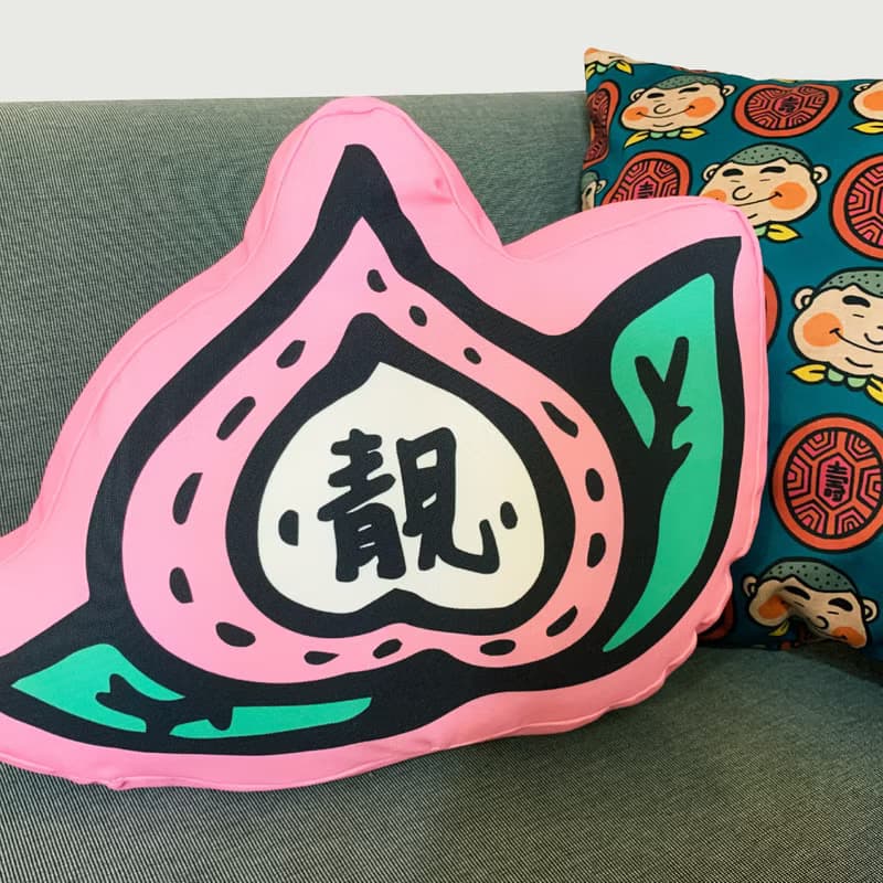 紅桃粿抱枕 ( 中 )  趴睡枕 靠枕 桃子 彌月生日中秋情人禮 抓周