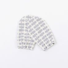 日本製 新生兒防抓手套 淺灰小豆芽【嬰兒寶寶純棉透氣手套】