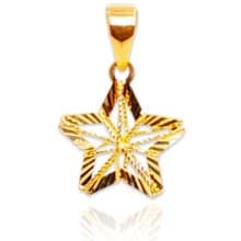 寶麗金珠寶-閃耀之星黃金墜子