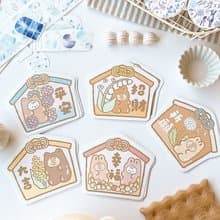 軟綿綿的/祈願繪馬/大貼紙十一代/防水貼紙/共5款