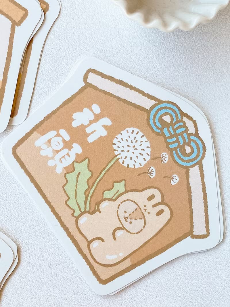 軟綿綿的/祈願繪馬/大貼紙十一代/防水貼紙/共5款