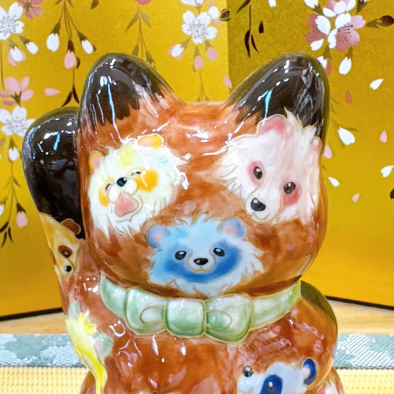 【狸聚萬福】日本清水燒招財貓 | 十個狸貓 - 千万両