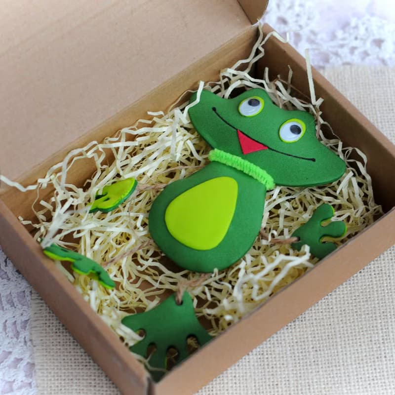Hanging frog ornament for car mirror decor. Cute car accessory. Funny frog gift