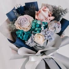 藍色花束/鈔票花束/有錢花花束/鈔票蛋糕/生日禮物/已含現金300元