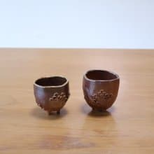 泥鱗 柴燒陶茶杯