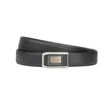 【真皮皮帶/24H出貨】荔紋軟皮 打洞皮帶 32MM-0101-7019-黑色