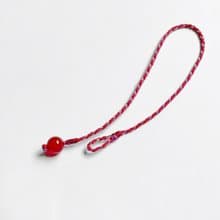 紅瑪瑙四股編超細蠟線編織手環(紅+紫紅+藕紫)