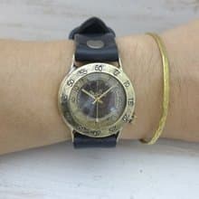 Explorer-JB5-DATE  36mmBrass DATE(日付) 手作り腕時計 (JUM185DATE)