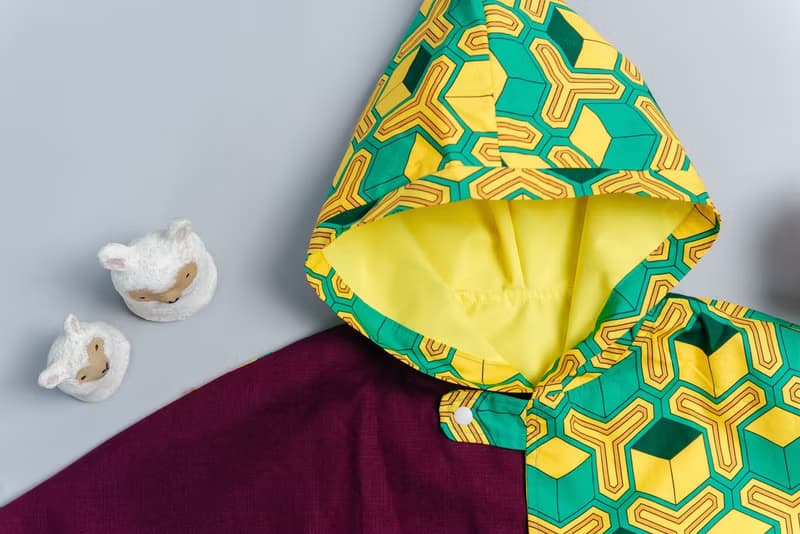 抗風防雨雙面斗篷-訂製 和風14(依照圖案製作)披風 嬰兒 禮盒 外