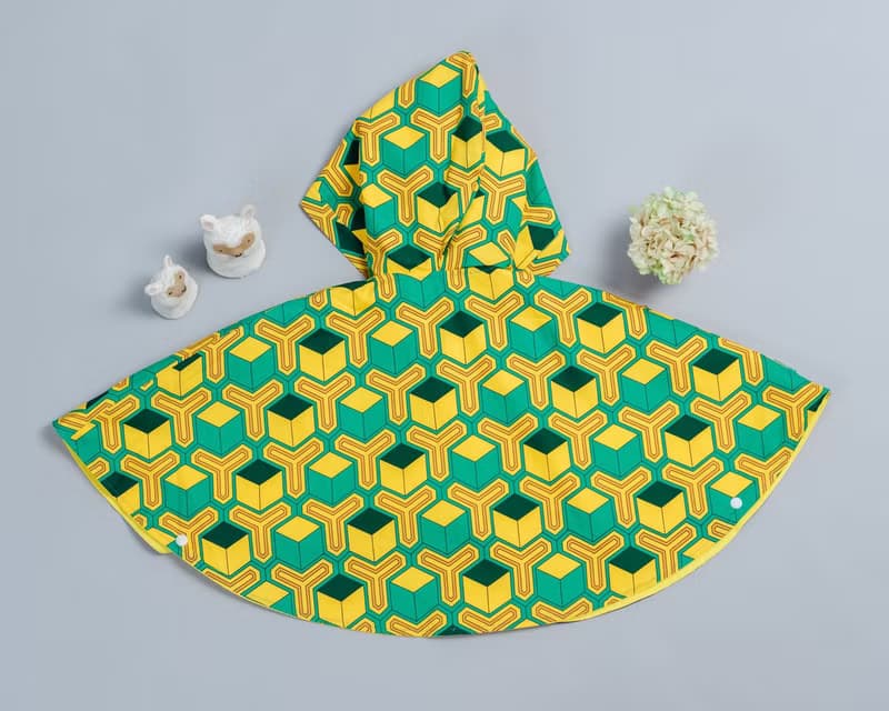 抗風防雨雙面斗篷-訂製 和風14(依照圖案製作)披風 嬰兒 禮盒 外