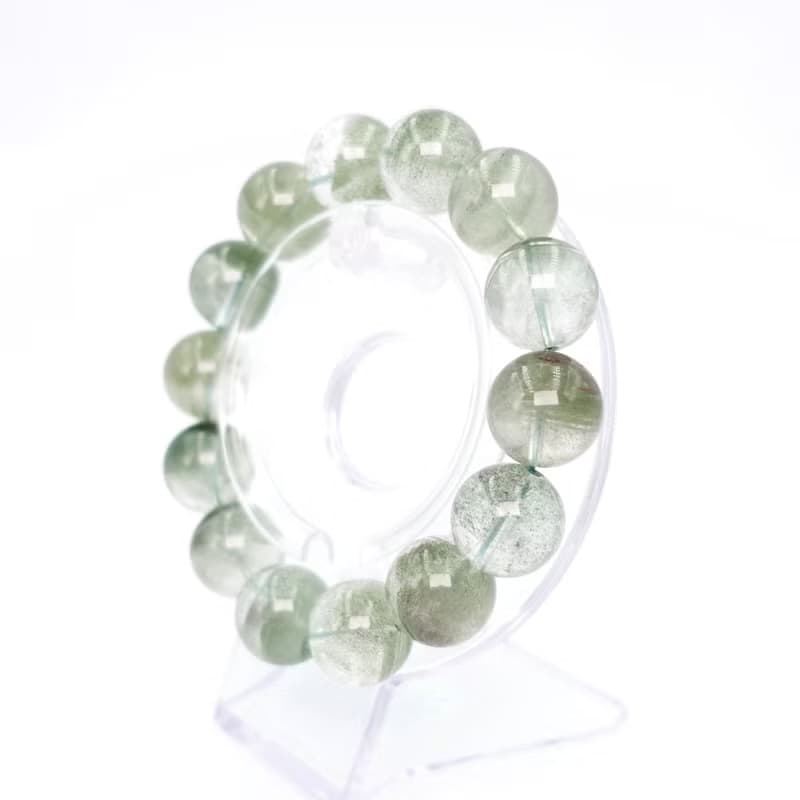 寶麗金珠寶-天然綠幽靈水晶手珠