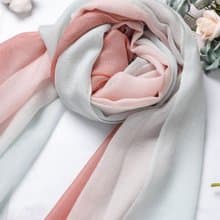 新款Cashmere羊絨圍巾/披肩 漸層 戒指絨 暮秋的溫柔 四季適用