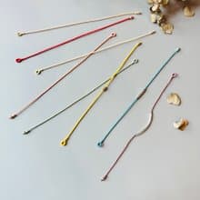 多色四股編手繩 l 幸運繩 l 極細編織手繩 l 閨蜜手鏈
