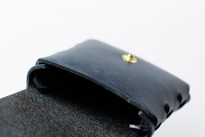 牛皮零錢包 小物收納包 海軍藍