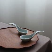 花瓣勺子   餐具配件  高溫顏色釉  兩色款