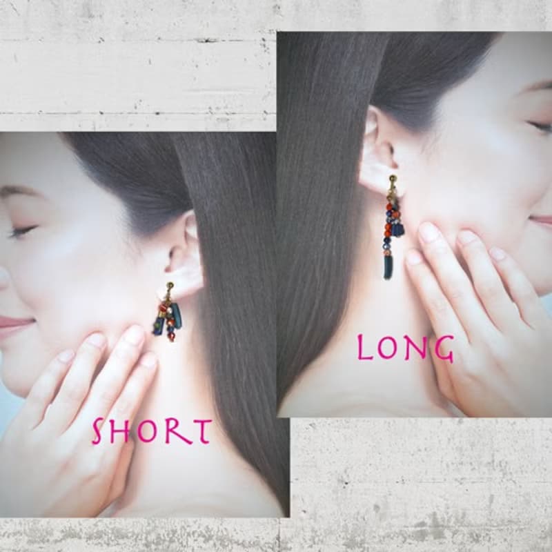 ローマングラスイヤアクセサリー  碧のグラス